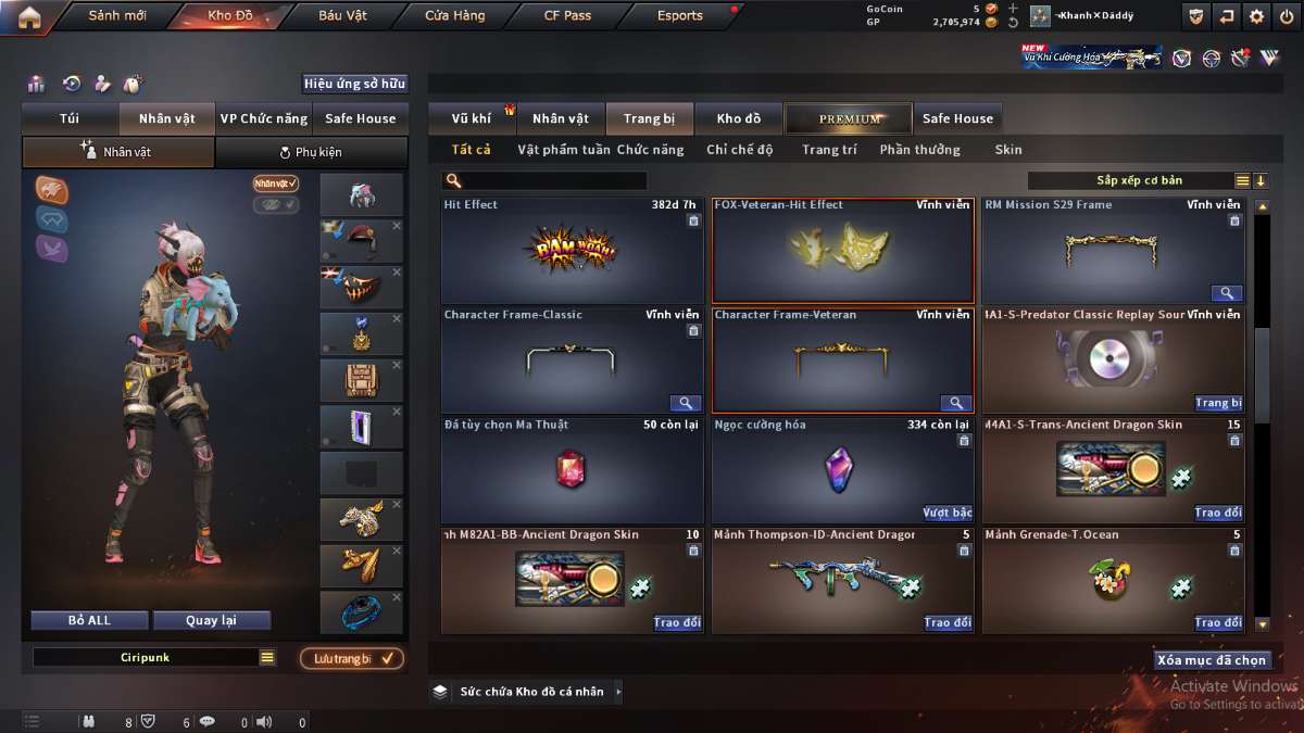 shop acc cf uy tin gia re